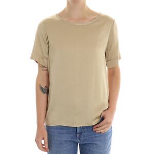 BLUSA IN RASO SABBIA